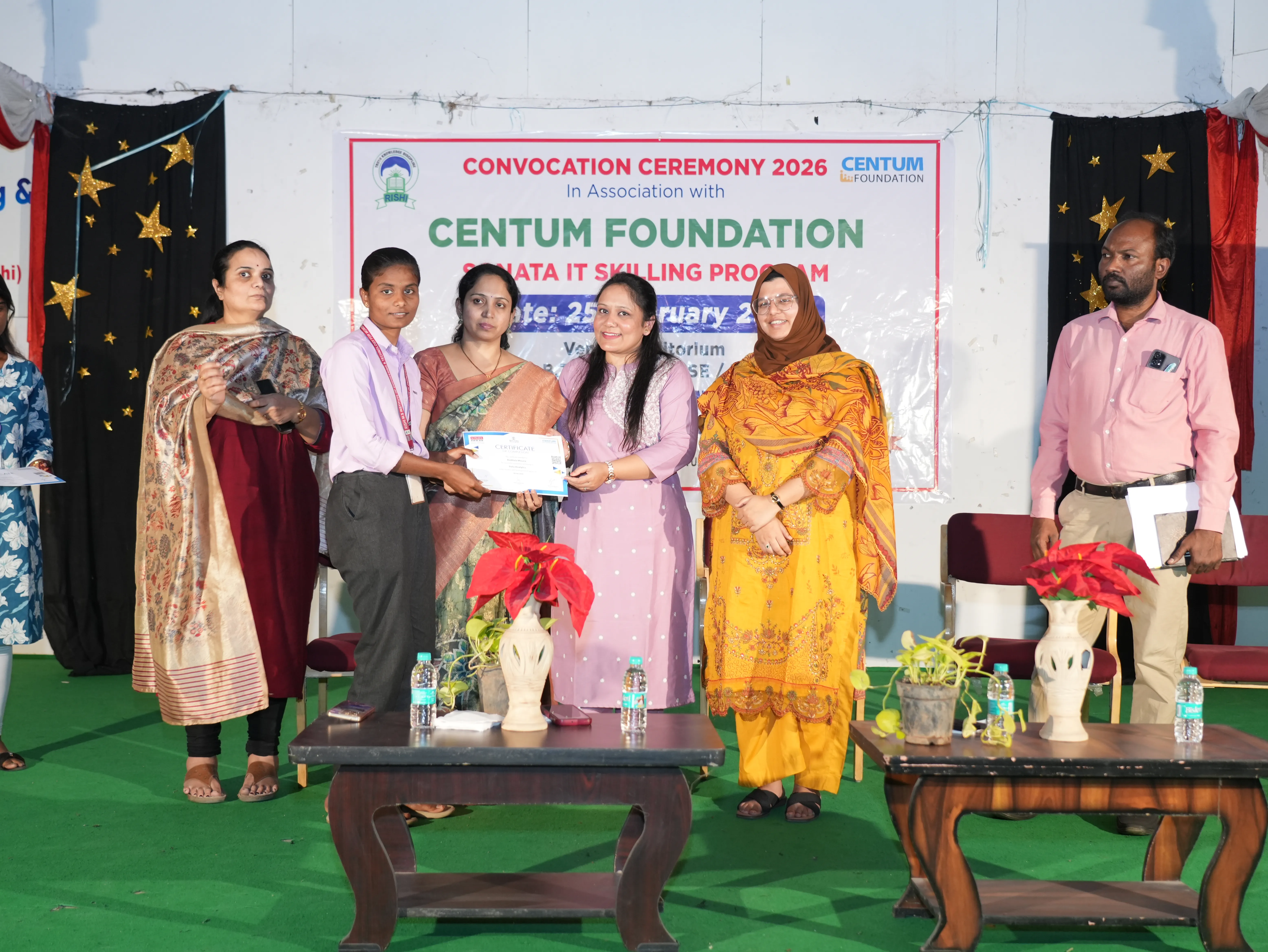 Convocation Ceremony of Sonata CSR through Centrum foundation for 4 th year students - RITW